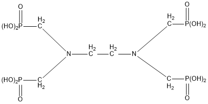 乙二胺四甲叉膦酸(EDTMPA)結(jié)構(gòu)式