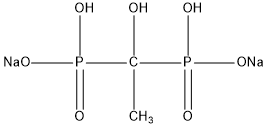 羥基乙叉二膦酸二鈉(HEDP•Na2)結構式
